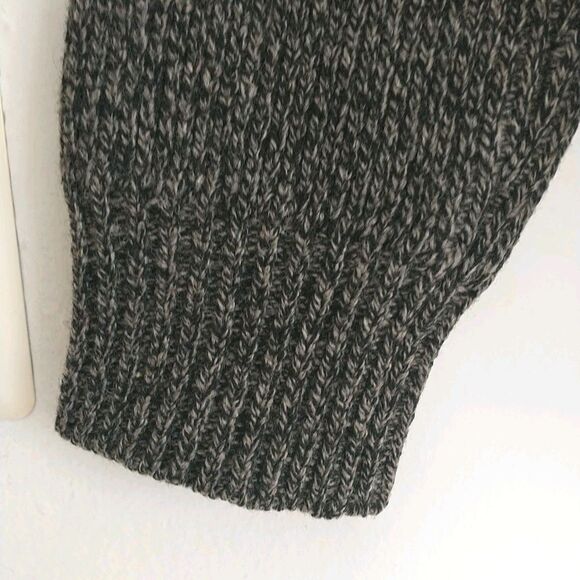 J Crew Cardigan Sweater Mens S Gray Shawl Collar LambsWool Chunky Pocket Granpa - Picture 4 of 9